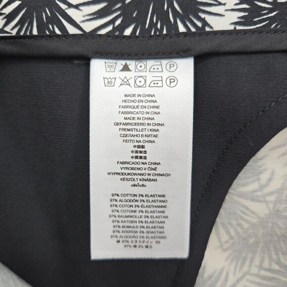 Michael Kors Shorts Womens 10 White Black Stretch Skort Back Zip Tenniscore - Picture 9 of 9